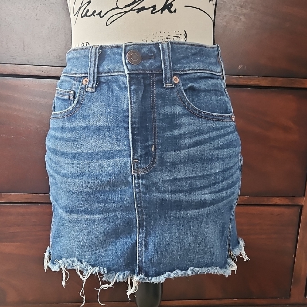 American Eagle Denim Mini Skirt